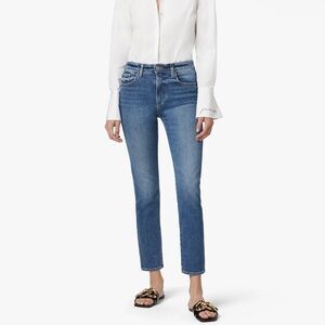 Favorite Daughter‎ Erin High Rise Slim Straight Jeans 24 Medium Indigo